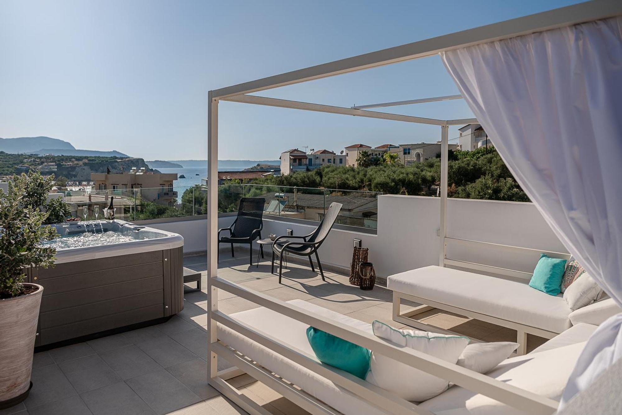 Avrilia Seaside Villa Heated Pool Алмирида Экстерьер фото