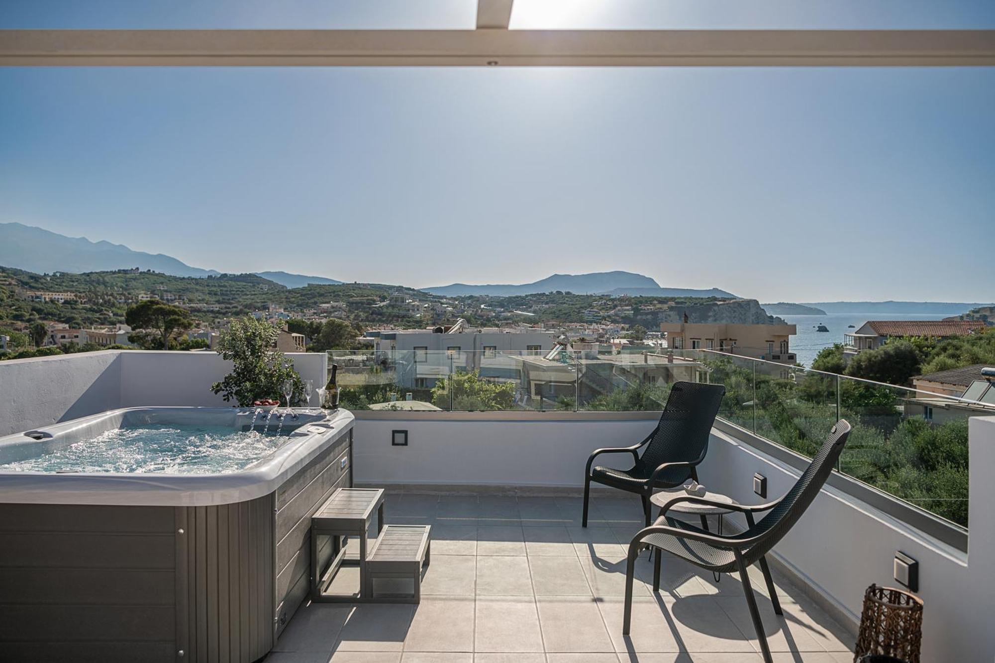 Avrilia Seaside Villa Heated Pool Алмирида Экстерьер фото